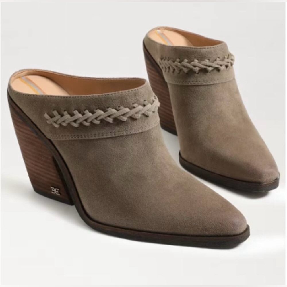 Sam Edelman! “Alison” Suede Mule/Desert Olive/Size-8.5